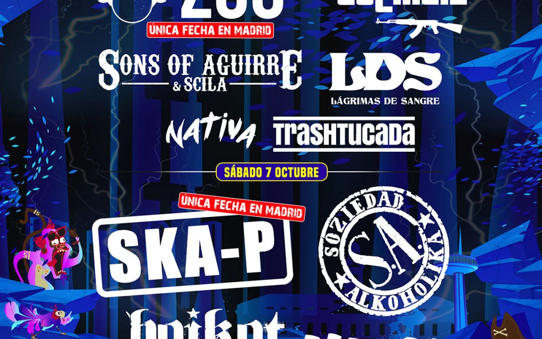 Pirata Madrid Festival aterriza en Madrid por primera vez con el único concierto de Ska-P en la capital como principal reclamo
