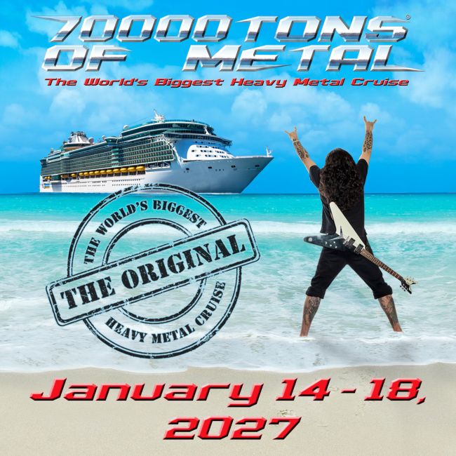 Un crucero que es un festval de metal: 70000TONS OF METAL Anuncia las Ventas al Público y la Primera Mitad de su Cartelera para el 2027