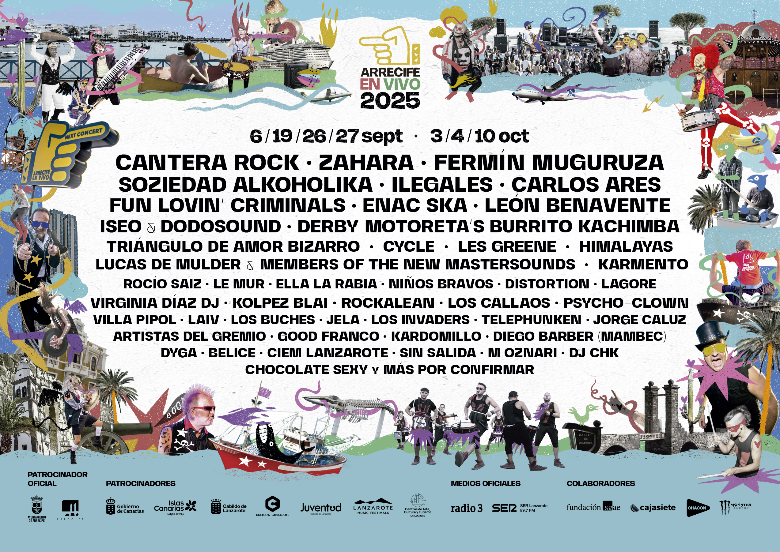 Arrecife en Vivo 2025: Lanzarote se convierte en capital de la música en septiembre y octubre