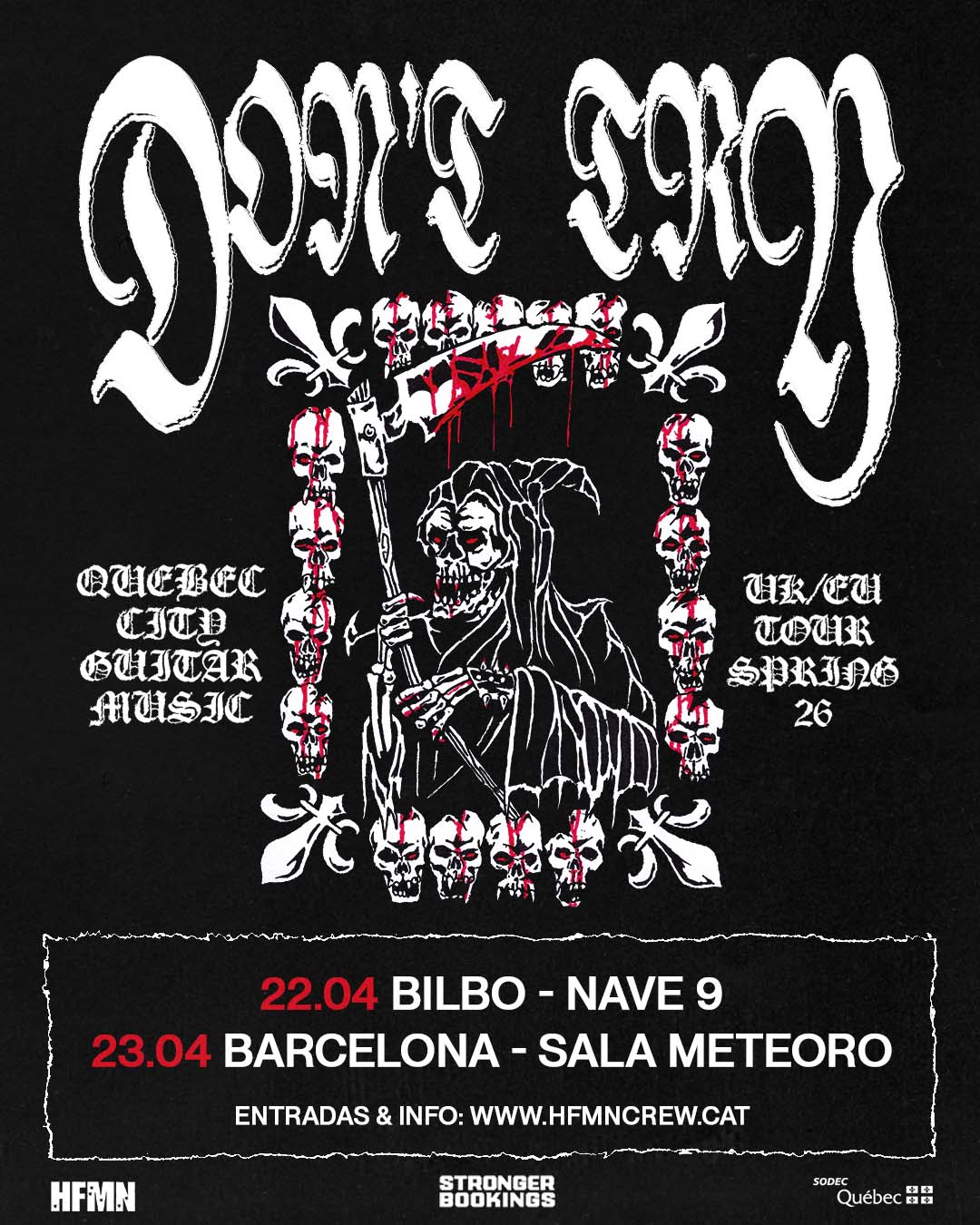 Don’t Try llevará su hardcore punk sin concesiones a Bilbao y Barcelona en abril