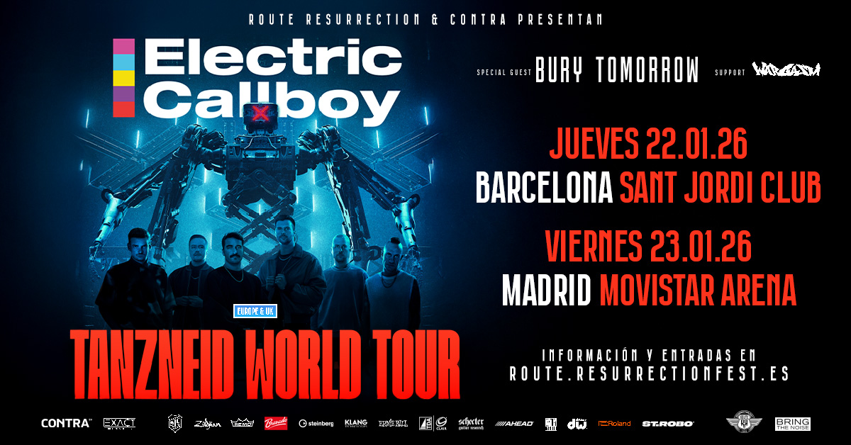 Electric Callboy estará de gira por grandes pabellones en España en este mes de enero