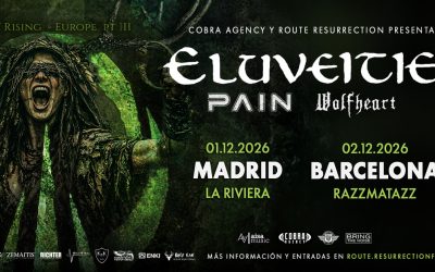 Nueva gira Route Resurrection: ¡Eluveitie vuelven a España en diciembre de este 2026!
