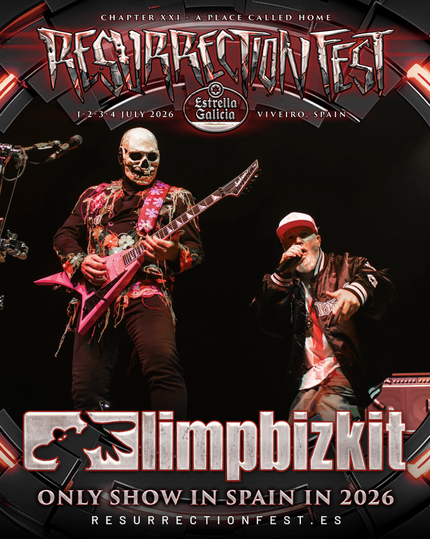 Limp Bizkit será uno de los cabezas de cartel de Resurrection Fest Estrella Galicia 2026 en su única fecha en España tras 14 años