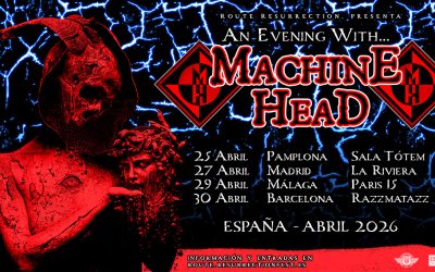 Machine Head volverán a las salas españolas en 2026