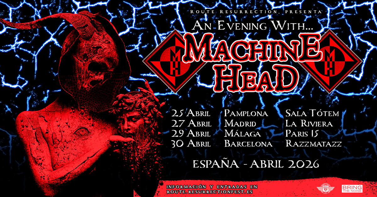 Machine Head volverán a las salas españolas en 2026