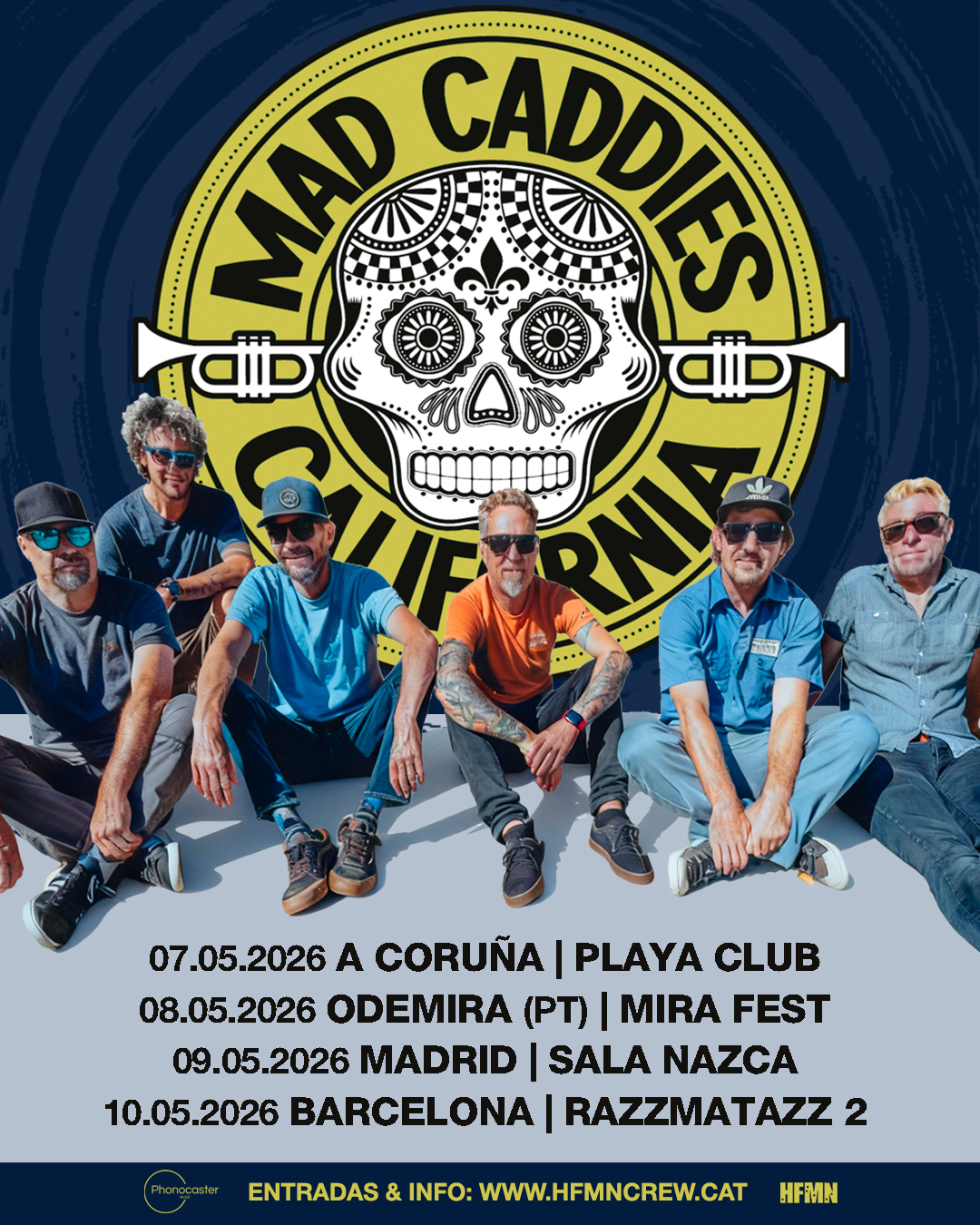 Mad Caddies regresan a España en mayo de 2026 con una gira cargada de punk, ska y reggae
