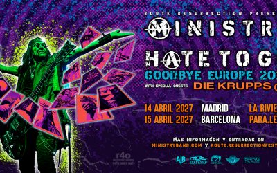 Ministry anuncia su despedida con dos conciertos en España en 2027