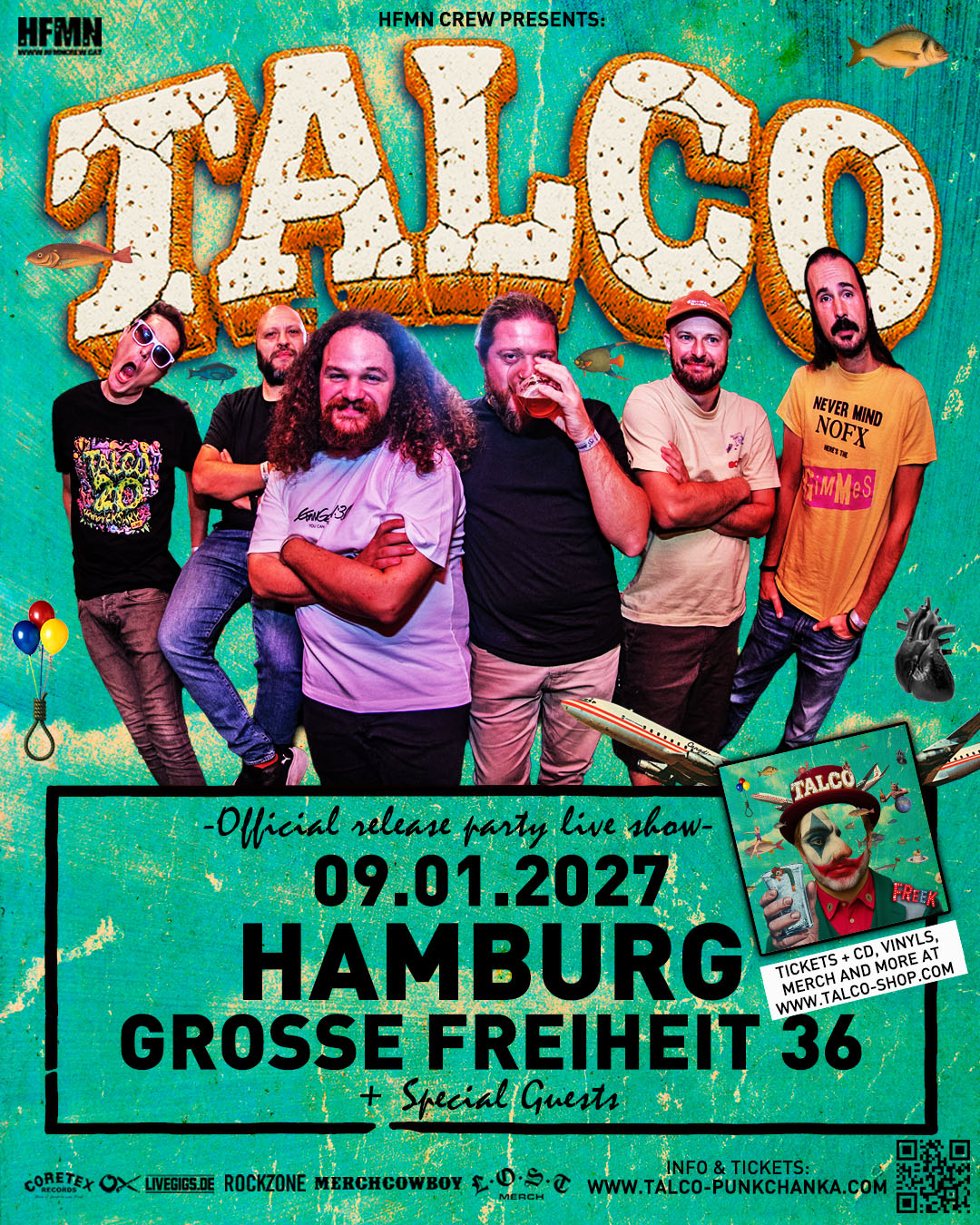 Talco anuncia el show oficial de presentación de «Freek» en Hamburgo