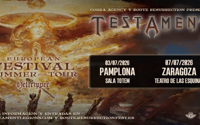 Nueva Route Resurrection: Testament regresan a España con dos conciertos exclusivos este verano