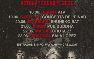 The Casualties regresan a la península con su gira «Detonate Europe 2026»