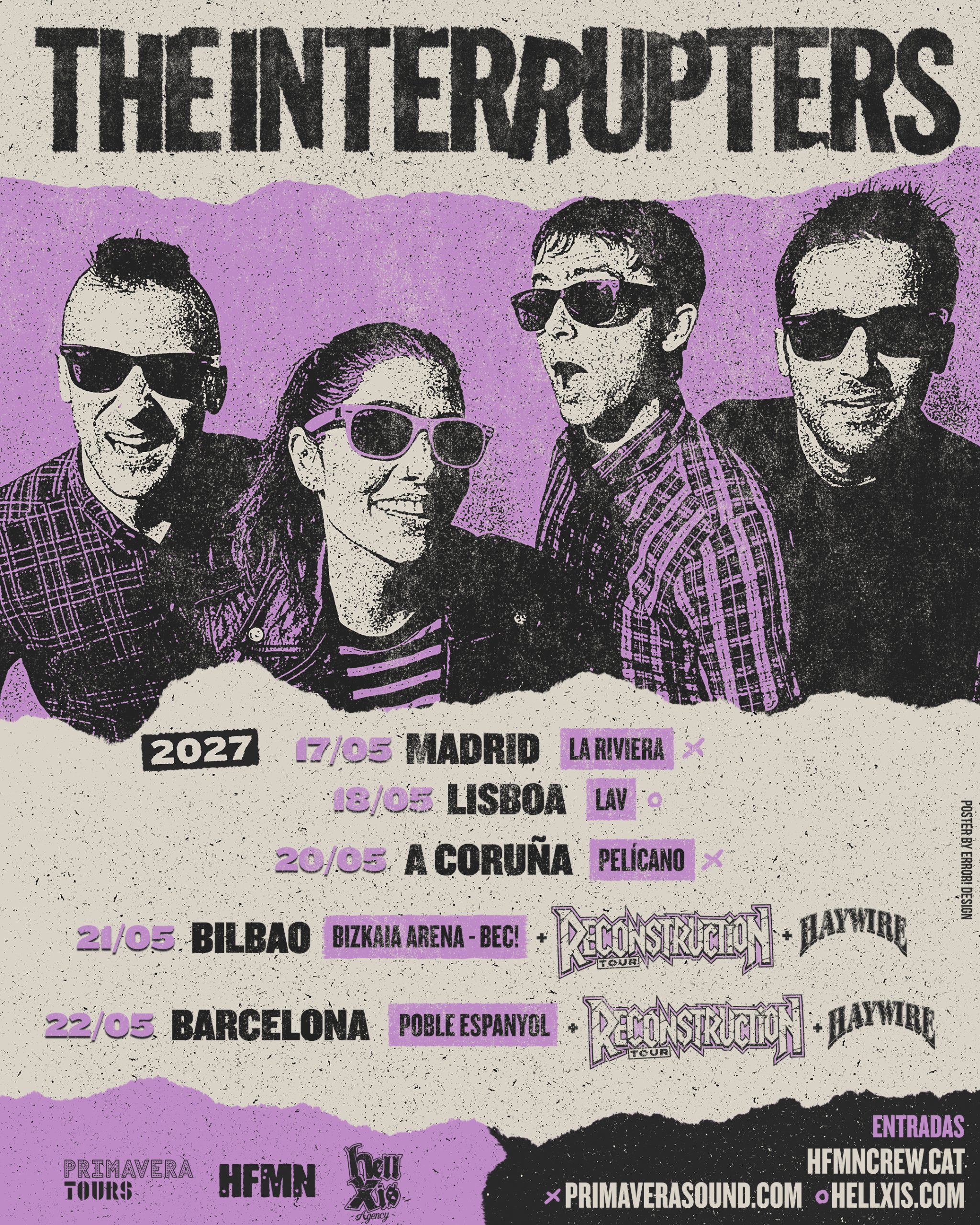 The Interrupters presentarán su nuevo álbum en la península y «Reconstruction Tour» se suma a dos fechas de su gira por 25 Aniversario de HFMN Crew
