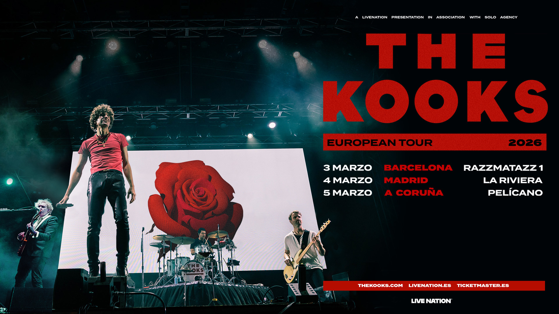 The Kooks anuncian nueva gira: Actuarán en Barcelona, Madrid y A Coruña en marzo de 2026