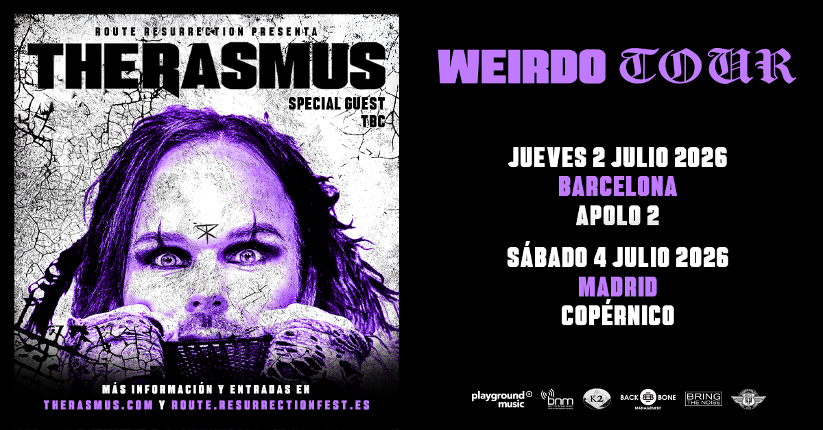 Nueva gira Route Resurrection: ¡The Rasmus anuncian dos conciertos íntimos en Barcelona y Madrid este verano!