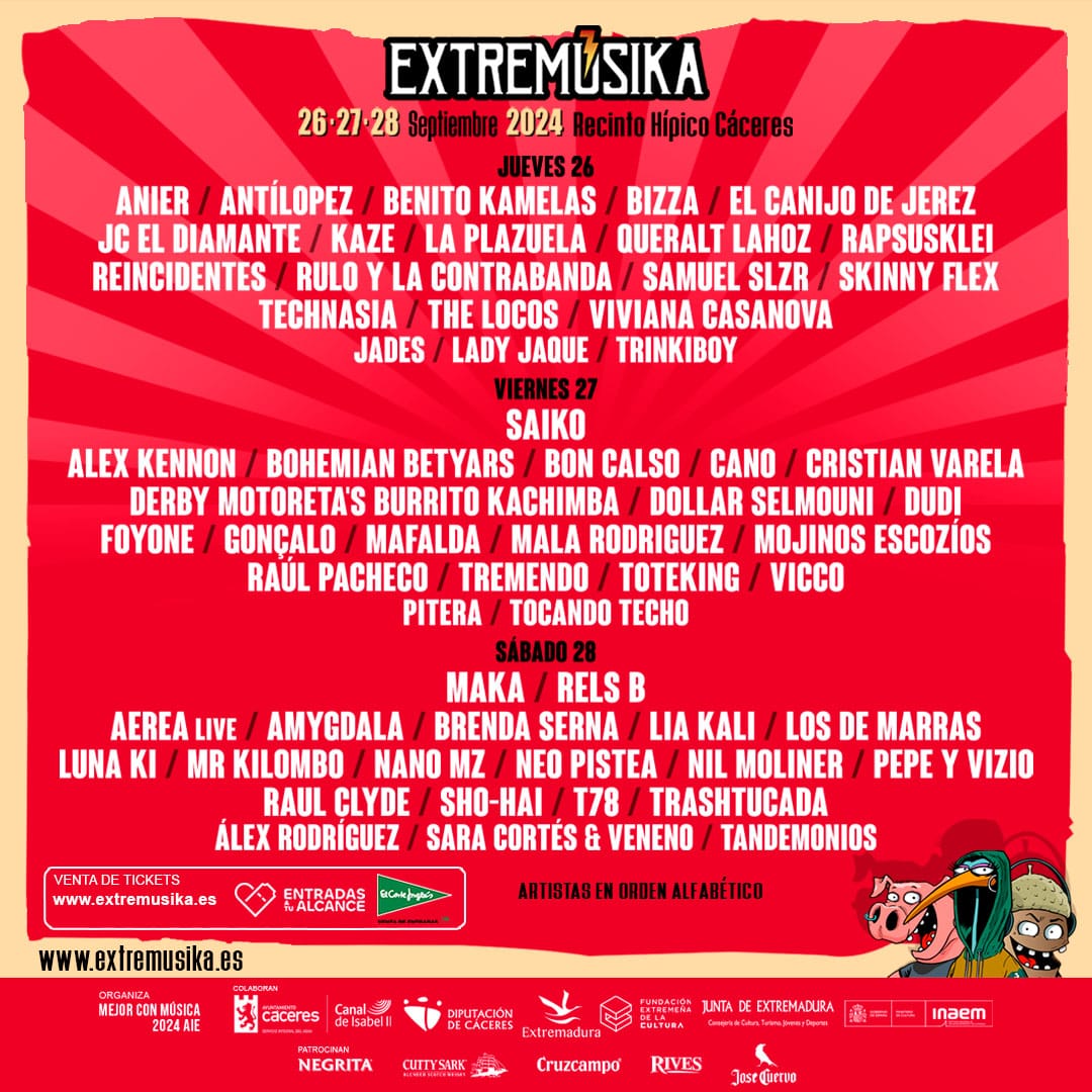Extremúsika 2024: Otro año más de música, cultura y descubrimientos en Cáceres