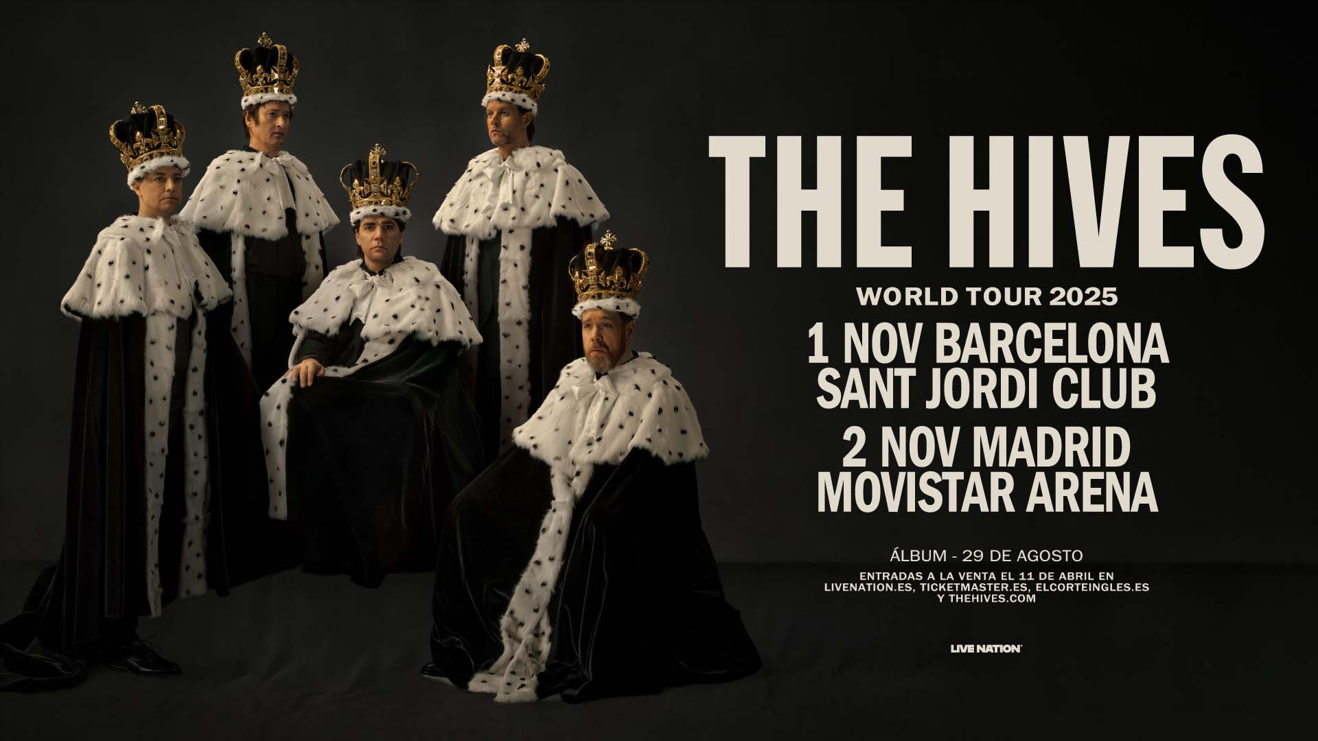 The Hives anuncian conciertos en Barcelona y Madrid
